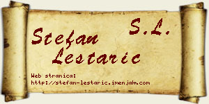 Stefan Leštarić vizit kartica